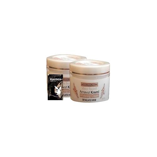 Arnavut Kremi 2x100 ml Cilt Renk A��c� Masaj Bak�m Kremi 1 adet Jel ile
