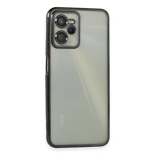 Realme C35 K�l�f Razer Lensli Silikon - Siyah