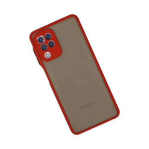 Galaxy A22 K�l�f Montreal Silikon Kapak - K�rm�z�