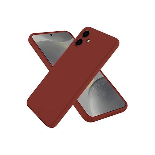 Galaxy A06 K�l�f First Silikon - Bordo