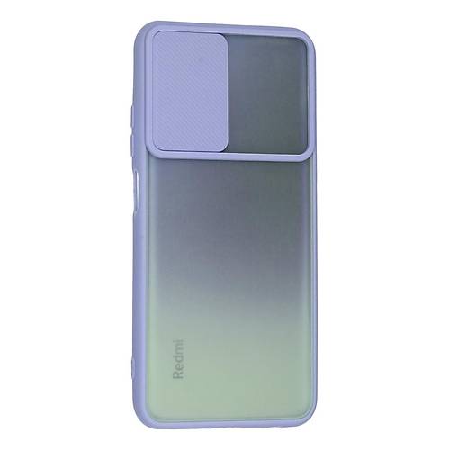 Redmi Note 10 K�l�f Palm Buzlu Kamera S�rg�l� Silikon - Lila