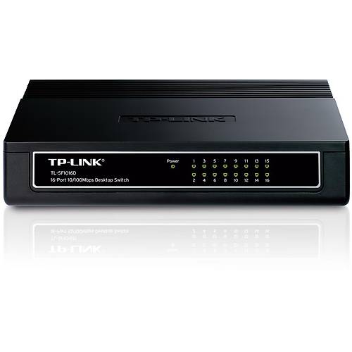 TP-LINK TL-SF1016D 16 PORT 10/100 PLAST�K KASA SWITCH