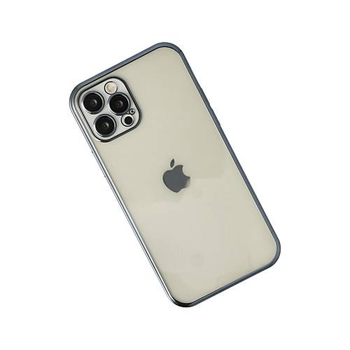 iPhone 12 Pro K�l�f Razer Lensli Silikon - Lacivert
