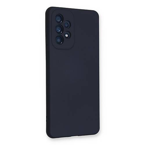 Galaxy A53 5G K�l�f Nano i�i Kadife Silikon - Lacivert