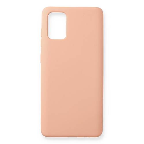 Galaxy A71 K�l�f Nano i�i Kadife Silikon - Pudra