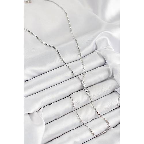 Pirin� Zirkon Ta�l� Ezme Zincirli Model G�m�� Renk Y Kolye