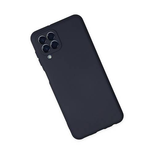Galaxy M33 K�l�f Nano i�i Kadife Silikon - Lacivert