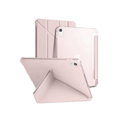 iPad 2022 10.9 (10.nesil) K�l�f Kalemlikli Mars Tablet K�l�f� - Rose Gold