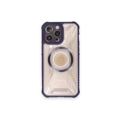 iPhone 12 Pro K�l�f Prag Magneticsafe Kapak - Derin Mor