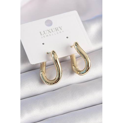 Pirin� Gold Renk Halka Model Kad�n K�pe