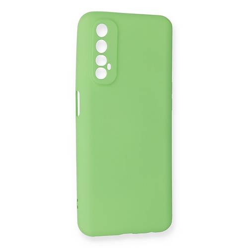 Realme 7 K�l�f First Silikon - Ye�il