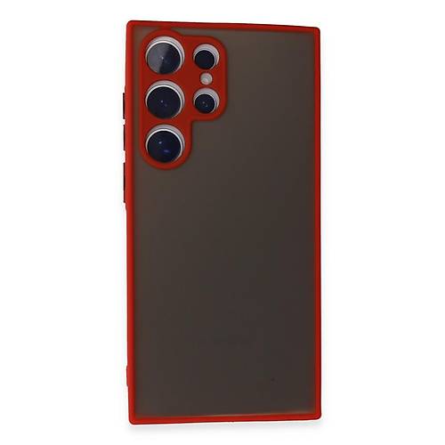 Galaxy S24 Ultra K�l�f Montreal Silikon Kapak - K�rm�z�