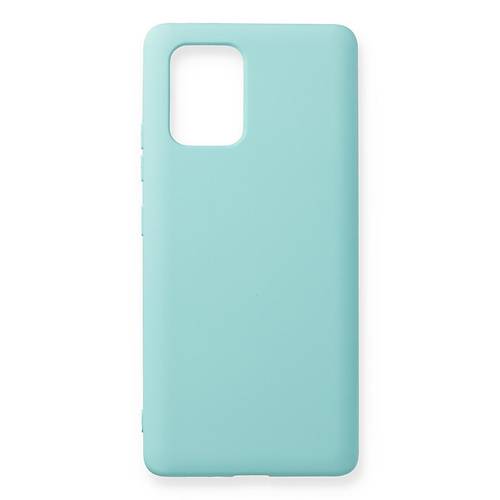 Galaxy A91 / S10 Lite K�l�f Nano i�i Kadife Silikon - Turkuaz
