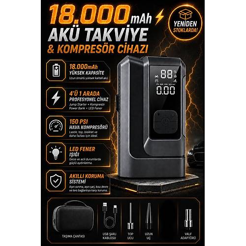 Jump Starter 4in1 18000mAh