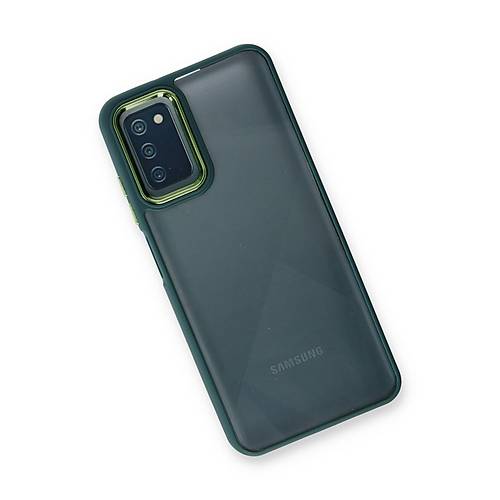 Galaxy A03S K�l�f Dora Kapak - Haki Ye�il