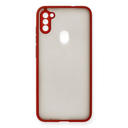 Galaxy A11 K�l�f Montreal Silikon Kapak - K�rm�z�