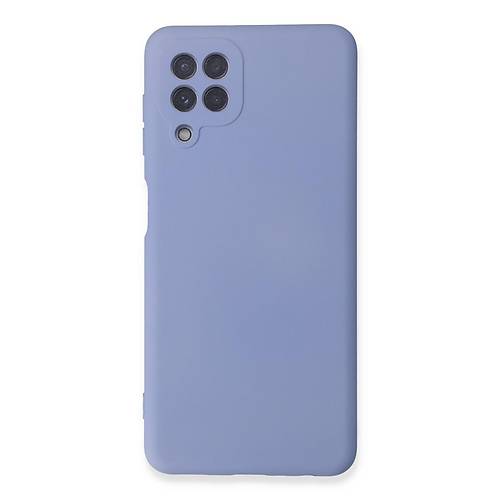 Galaxy A22 K�l�f Nano i�i Kadife Silikon - Lila