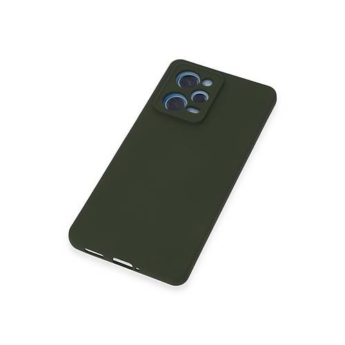 Redmi Note 12 Pro 5G K�l�f Nano i�i Kadife Silikon - Koyu Ye�il
