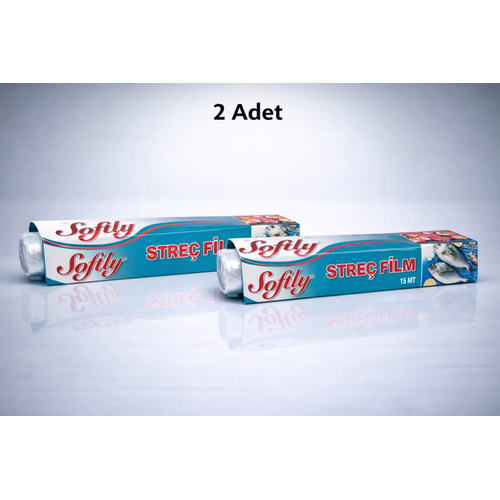 Softly Stre� Film 15 Metre G�da Stre� Film Mutfak Stre� Folyo �effaf Saklama Filmi 2 Adet