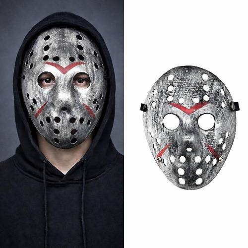 Jason Maskesi Hannibal Maskesi Metal G�m�� Renk 20x25 cm