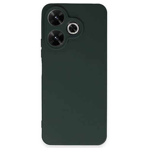 Redmi 13 4G K�l�f First Silikon - Koyu Ye�il
