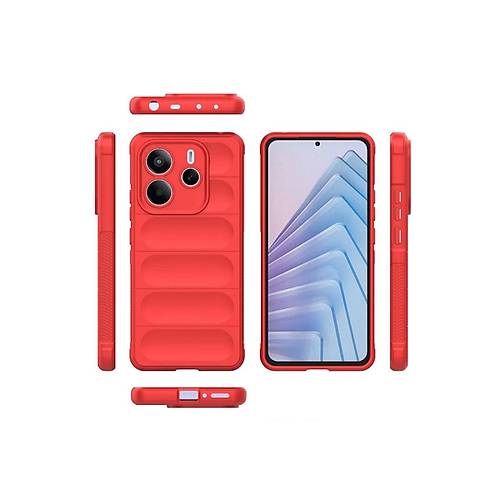 Redmi Note 14 4G K�l�f Optimum Silikon - K�rm�z�