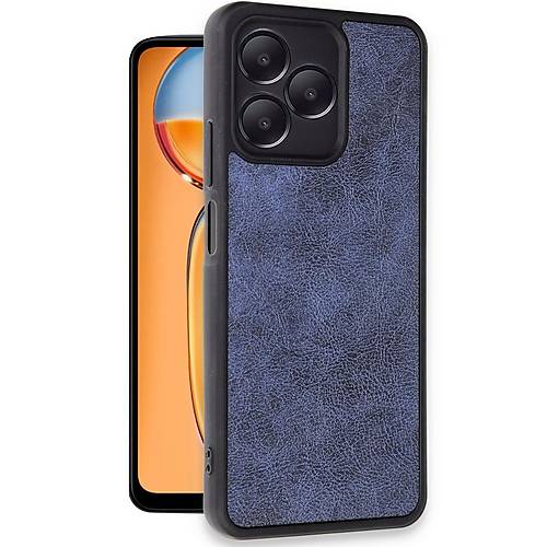 Realme Note 50 4G K�l�f Aras Deri Kapak - Lacivert