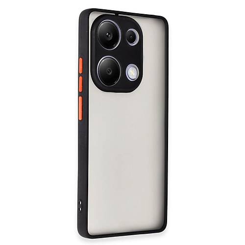 Redmi Note 13 Pro 4G K�l�f Montreal Silikon Kapak - Siyah