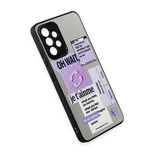 Galaxy A52 K�l�f Mirror Desenli Kapak - Mirror - 4