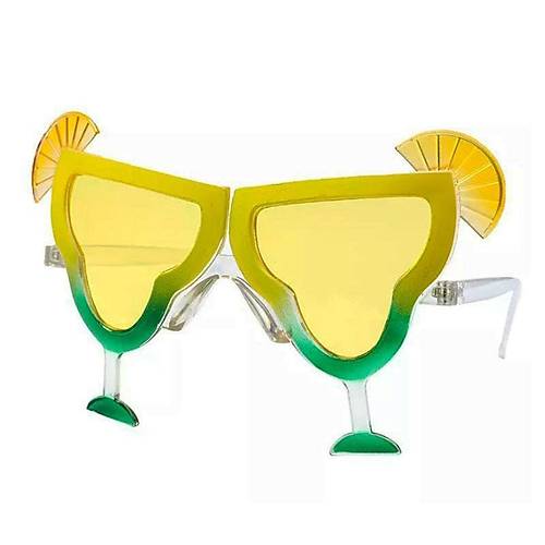 Margarita Bardak �eklinde Parti G�zl��� Sar� 16x8 cm