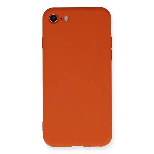 iPhone 7 K�l�f Nano i�i Kadife Silikon - K�rm�z�