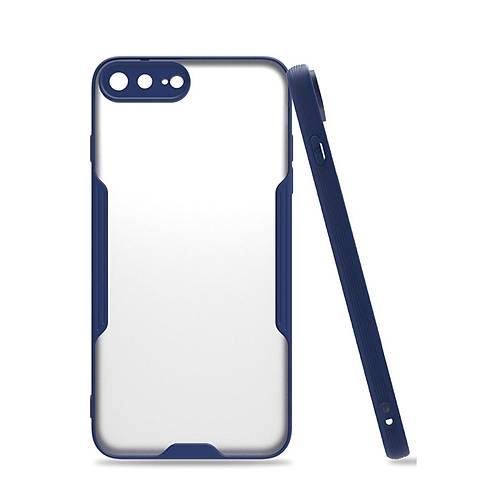iPhone 7 Plus K�l�f Platin Silikon - Lacivert