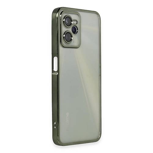 Realme C35 K�l�f Razer Lensli Silikon - Ye�il