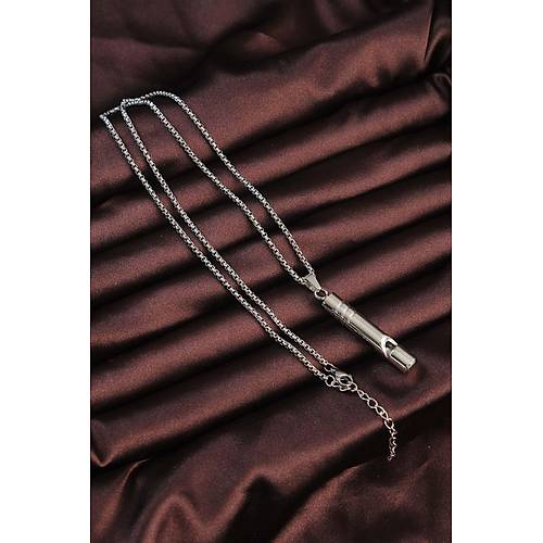 Acil Durum D�d��� 316L �elik Kararma Yapmaz Y�ksek Desibel Kolye Unisex