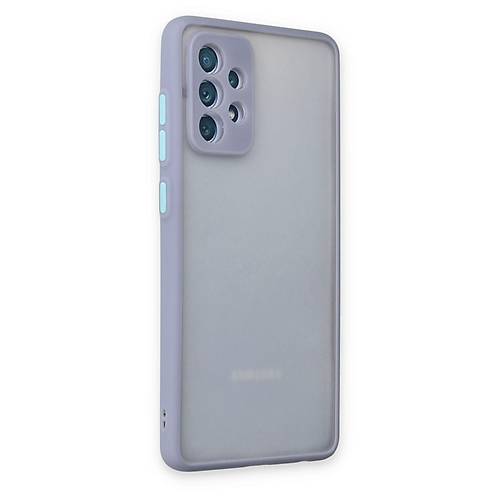 Galaxy A72 K�l�f Montreal Silikon Kapak - Gri