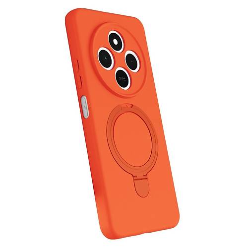 Redmi 14C Regal Magsafe Standl� Kapak - Turuncu