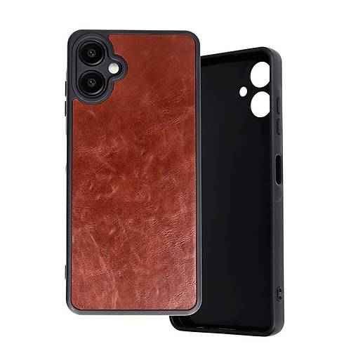 Galaxy A06 K�l�f Aras Deri Kapak - Bordo