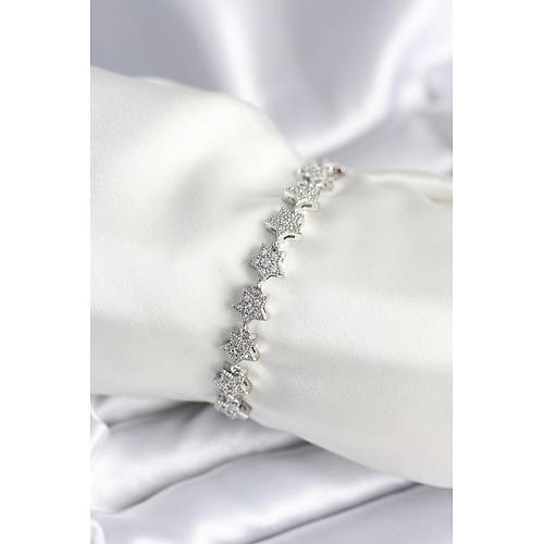 Pirin� G�m�� Renk Y�ld�z Model Kad�n Bileklik