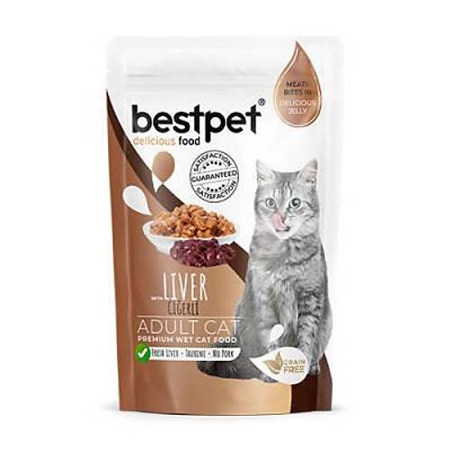 Pouch Ci�erli Jelly Tah�ls�z Yeti�kin Kedi Konservesi 85 Gr