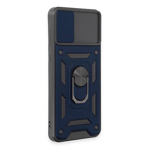 Galaxy A04E K�l�f Pars Lens Y�z�kl� Silikon - Lacivert