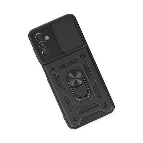 Galaxy A04S K�l�f Pars Lens Y�z�kl� Silikon - Siyah