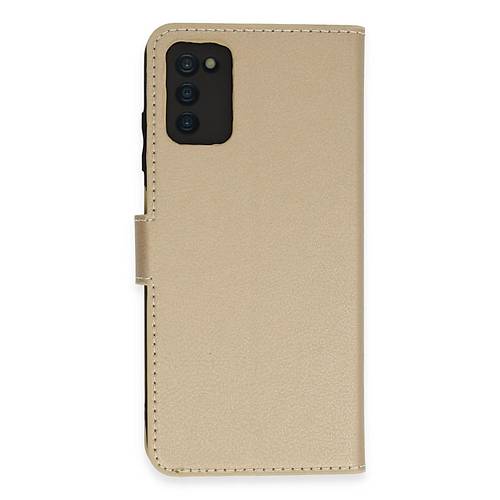 Galaxy A03S K�l�f Trend S Plus Kapakl� K�l�f - Gold