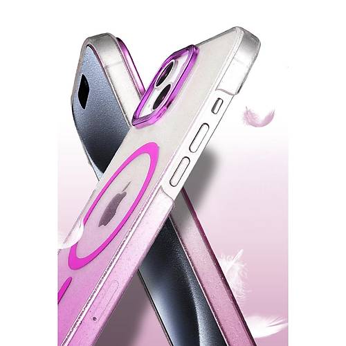 iPhone 15 Glossy Magsafe Kapak - ��l Titanyum