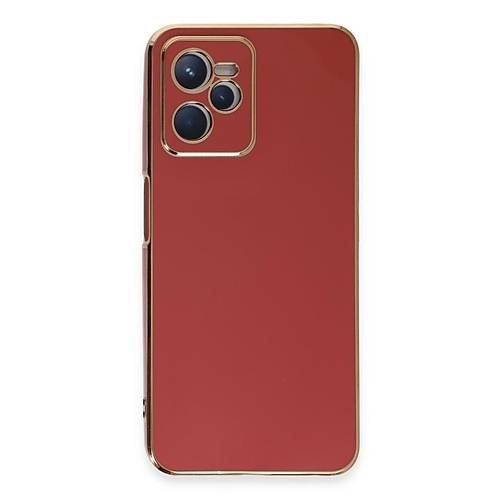 Realme C35 K�l�f Volet Silikon - K�rm�z�