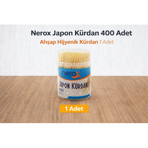 Nerox Japon K�rdan 400 Adet Ah�ap Hijyenik K�rdan 1 Adet