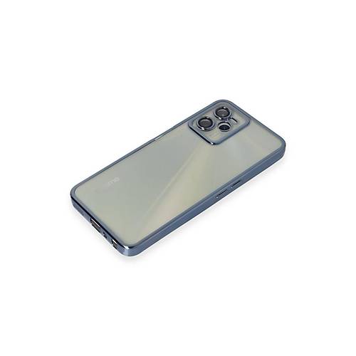 Realme C35 K�l�f Razer Lensli Silikon - A��k Mavi