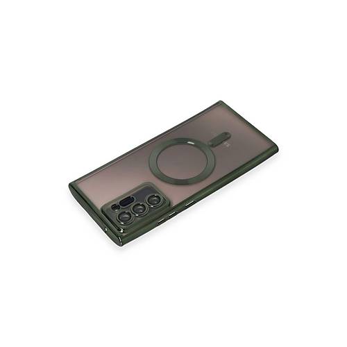Galaxy Note 20 Ultra K�l�f Kross Magneticsafe Kapak - Koyu Ye�il