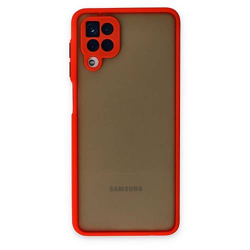 Galaxy A12 K�l�f Montreal Silikon Kapak - K�rm�z�