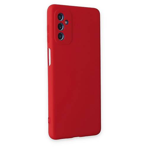 Galaxy M52 5G K�l�f Nano i�i Kadife Silikon - K�rm�z�
