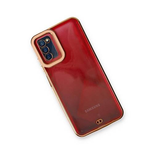 Galaxy A03S K�l�f Liva Lens Silikon - Rose